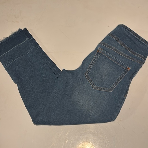 Inc Denim Pull On Straight Classic Blue Women's Jeans - Picture 2 of 6